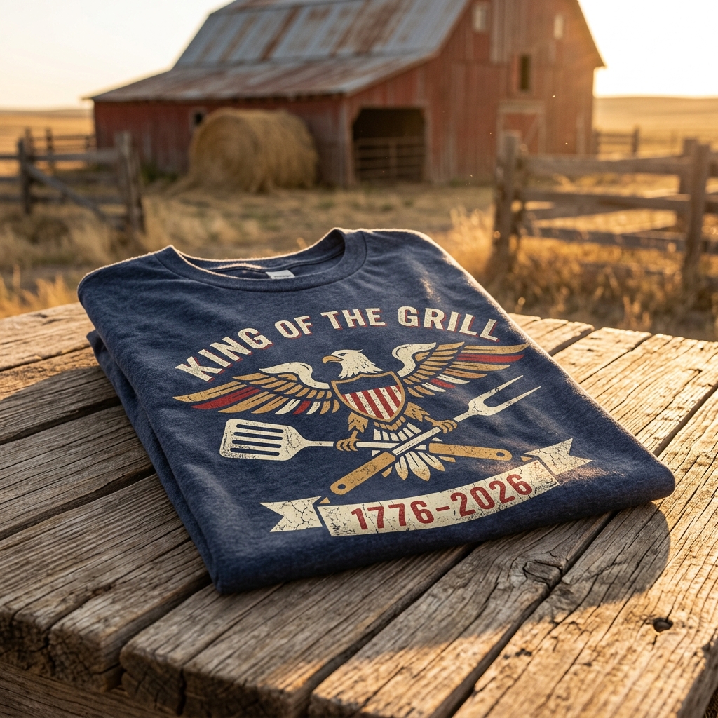KING OF THE GRILL on Premium T-Shirt